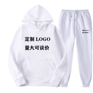 Autumn and winter men's sports suit cross-border new factory direct printing men's fashion casual hooded couple vests
