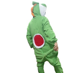 Exported to Europe and the United States Yoshi Cartoon Siamese Pajamas Animal Men and Women Autumn and Winter Fleece Stupid Chicken Teddy Dog Show