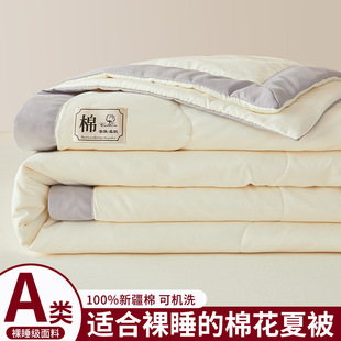 Xinjiang Cotton Summer Quilt Air-conditioning Quilt Summer Cool Quilt Thin Machine Washable Pure Cotton Quilt Spring and Autumn Quilt Quilt Quilt Core