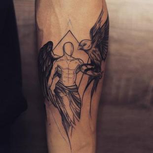 Tattoo Sticker Rose Arm Dark Style Waterproof Long-lasting Personality Female Male Pattern Trendy Internet Celebrity
