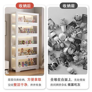 Hand-Made Cabinet Transparent Acrylic Lego Millet Display Pain Cabinet Floor-To-Ceiling Wall-Mounted Home Living Room Storage Bookshelf Integrated