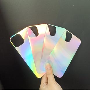 Plain laser back card for Apple Huawei transparent phone case built-in laser back card diy phone back card