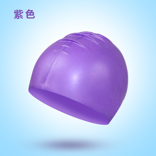 Explosions can do logo silicone swimming cap solid color swimming cap wholesale long hair waterproof head diving multi-color optional
