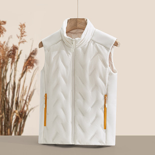 New Couple Autumn and Winter Cotton Vest Sports Leisure Men's and Women's Sleeveless Warm Collar Vest Jacket
