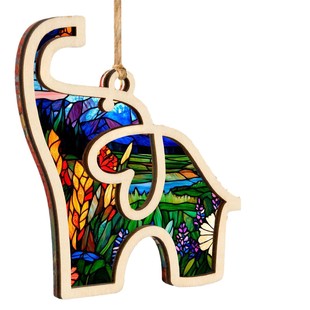All in stock stories of love and loyalty Elephant Wooden decoration gift Sisterhood and friendship Animal hanging