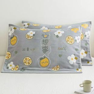 Eight-layer gauze thickness pillow towel moisture absorption breathable cartoon daily wholesale source factory a generation of lovers