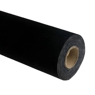 Spot Black Self-adhesive Velvet Adhesive Short-haired Medium-haired Flocked Cloth Self-adhesive Counter Jewelry Box Photo Frame Velvet