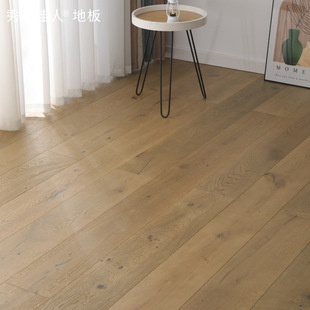Russian All-Birch Substrate Multi-Layer Solid Wood Composite Floor 4mm Oak Black Walnut Log Color Enf Grade Floor Heating