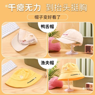 Factory direct shelf black hat constant props shelf shelf hat holder plastic store hat support model bracket adult