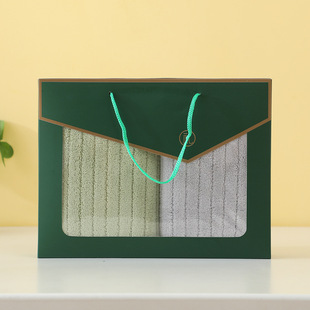 Factory wholesale high density coral fleece towel gift box wash towel plain color simple lint does not fade water absorption