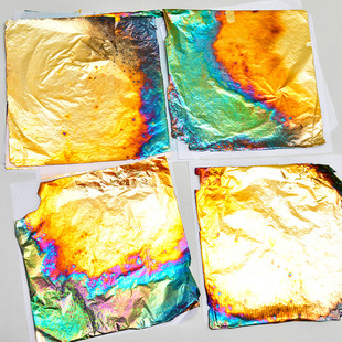 Non-heritage burning foil painting handmade diy copper foil paper material group building warm-up activities rock color painting heavy color painting decorative painting