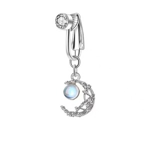 Cross-Border Hot-Selling 316 Stainless Steel Alloy Light Ball Navel Ring Navel Button Outer Tooth Navel Nail European and American Body Piercing Jewelry