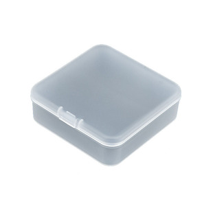 Square matte pp plastic box 75x 75x 25 mini small storage box hardware parts box accessory box