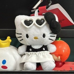 Cartoon New Cute Strawberry Knitted Satchel hellokitty Pendant Doll Niche Backpack Keychain Gift