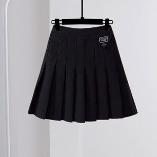 Girls Summer Suit Polo Shirt Skirt Two-Piece Summer Middle and Large Kidsren's Preppy Style Girl Pleated Skirt Kidsren's Clothing