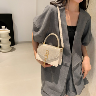 New Fashion Retro Underarm Small Square Bag Single Shoulder Simple Western Style 2024 Summer Crossbody Bag Solid Color Women's Bag