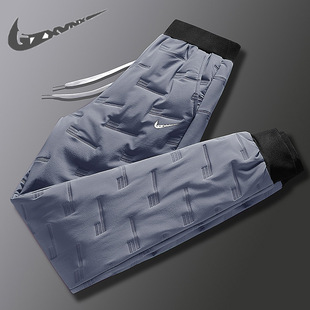 A generation of hair brand sports pants men's down cotton pants autumn and winter thick warm pants cold cotton pants