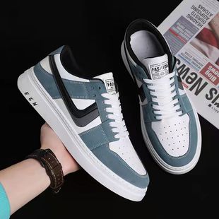 Board Shoes Men's New Spring 2024 Internet Celebrant Casual Board Shoes Men's Student Air Force One Korean All-match Trendy Shoes