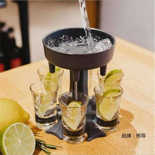 6 Cup wine dispenser 6 ShotGlassDispenser and Holder party beer dispenser Holder