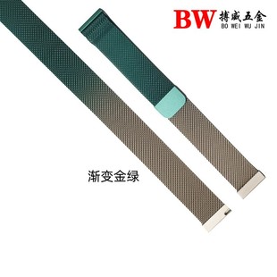 For Huawei GT5/4 Metal Strap Flat Head Convex Head Magnetic Stainless Steel Samsung Watch Strap Milan Watch Strap