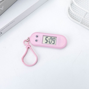 Timer Simple Keychain Portable Macaron Color Postgraduate Entrance Examination Student Display Time and Date Electronic Table