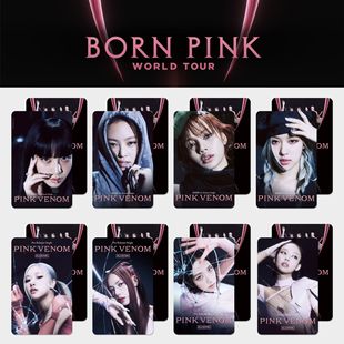 BlackP Pink ink smart show JISOO ROSE photo card new album Pink Venom peripheral card