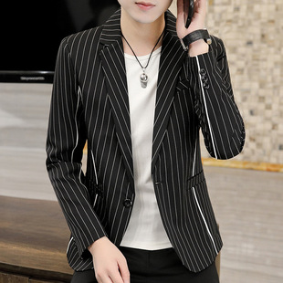 Autumn new men's small suit Korean-style slim-fit fashion stylist handsome fashion small coat suit men 5807