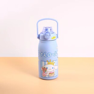 New cross-border 316 stainless steel sanliou fashion handle bounce Cup car portable gift wholesale vacuum cup