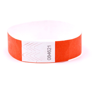 Disposable Bracelet Fluorescent Fiber Paper Wristband Identification Anti-counterfeiting Dinner Festival Music Tickets