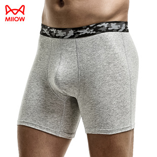 Catman Sports Underwear Men's Boxers Cotton Training Quick-drying Boxers Running Long Anti-wear Legs Do Not Wear Crotch