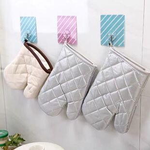 Commercial Extended and Thickeneded High Temperature Resistant Gloves Kitchen Oven Baking Anti-Scalding Gloves Insulated Oven Microwave Oven Gloves