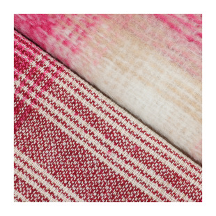 Spot Plush Plaid Woolen Fabric Autumn and Winter Fully Chemical Fiber Outwear Coat Fashion Kidsren's Clothing Luggage Fabric