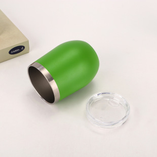 Amazon Modern Simple Stainless Steel Thermos U-shaped Cyber Celebrity Egg Cup Mini Portable Vacuum Big Belly Cup