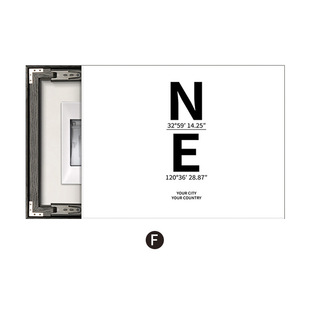Black and white English letters electric meter box decorative painting air open electric gate covering mural living room dining room distribution box hanging painting