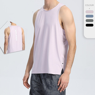 Vest Men's Loose Sports Sleeveless Summer Running Quick-drying Men's T-shirt Fitness Clothes Basketball Sweat-absorbing Training Clothes