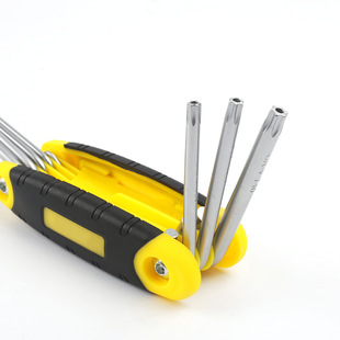 Xinton Folding Allen Wrench Shaped Set Tool Metric Plum Blossom Rice Multifunctional Inner Hexagonal Set