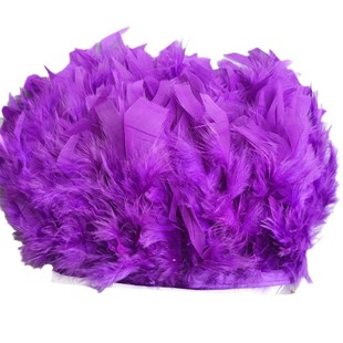 Wholesale turkey feather fire piece feather cloth edge handmade accessories DIY clothing skirt decorative feather