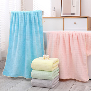 Large bath towel thickened 90*175 coral fleece pineapple adult quick-drying absorbent swimming gift bath towel wholesale