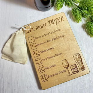 Независимая станция Творческий Left Right Drink Drinking Game Веселая игра для питья