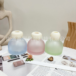 100ML Round Non-fire Incense Bottle Fashionable Cute Rattan Volatile Essential Oil Incense Bottle Household Empty Bottle Printable
