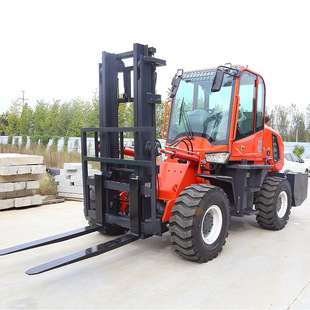 Four-Wheel Drive 3 Tons 4 Tons 5 Tons Off-Road Forklift Multi-Functional Off-Road Forklift Diesel Forklift Construction Site Truck Stacker