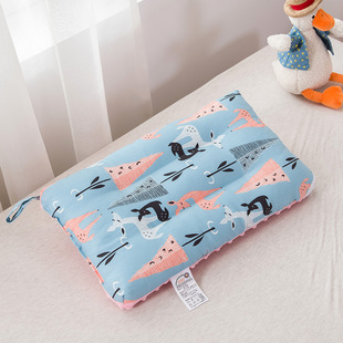 Class A Maternal and Infant Grade Pure Cotton Children's Pillow All Cotton Infant Pillow Cartoon Long-staple Cotton Dormitory Student Neck Pillow