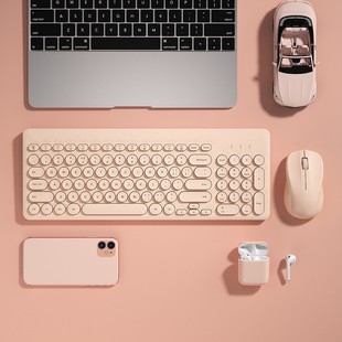 Airworld B .O.W Wireless Keyboard Desktop Laptop Universal Home Office Mute High Color Value Girls