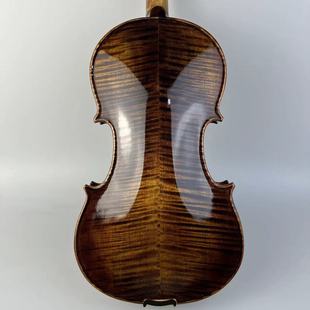 High-grade violin handmade cashew lacquer for adults and children playing professional pattern solid wood violin