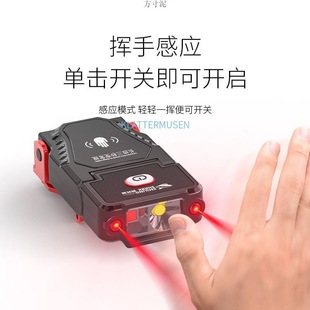 Induction cap clip lamp headlight strong light field super bright head-mounted fishing lamp ultra light portable long endurance supply