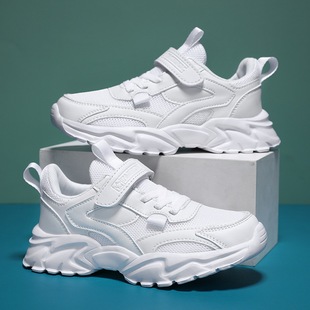Popular autumn children's shoes sneaker leather children's shoes wholesale internet celebrity campus mesh double mesh children's shoes travel shoes fashion