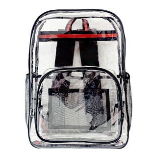Cross-border Explosive Transparent Backpack Stadium PVC Transparent Bag in stock Large Capacity Travel Backpack for Primary and Secondary School Students
