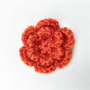 Three-dimensional flower DIY handmade flower accessories material wool flower crochet flower handmade wool crocheted diy accessories