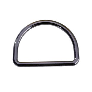 Wholesale alloy heightened D-shaped round buckle zinc alloy hanging plated D-shaped adjustable buckle backpack belt large semicircle buckle in stock
