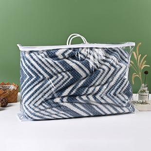 Factory wholesale transparent multi-purpose textile products zipper bag pajamas set PVC plastic storage bag printable
